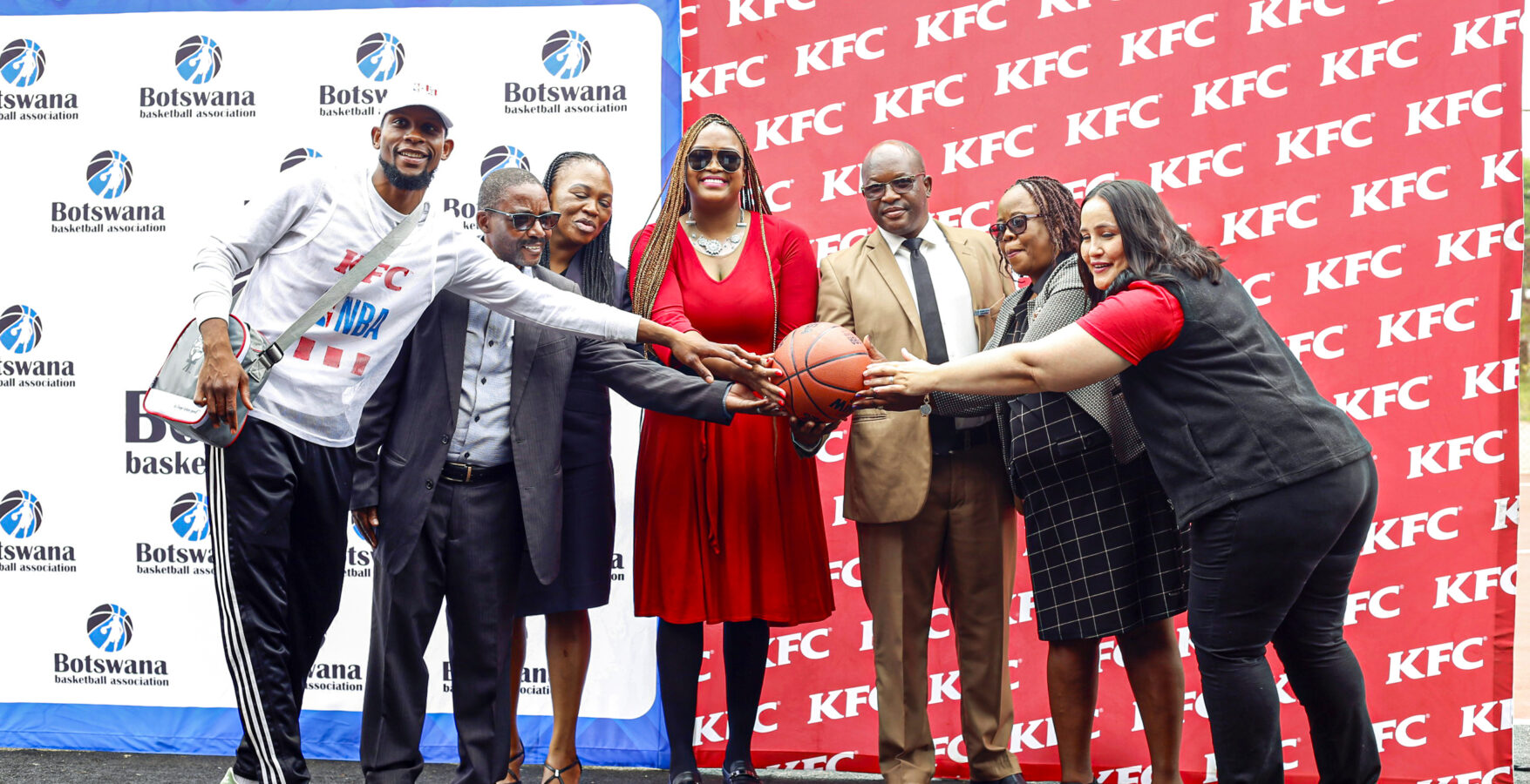 KFC Hands Over Refurbished Tsholofelo Park Basketball court Botswana KFC Hands Over Refurbished Tsholofelo Park Basketball court Botswana