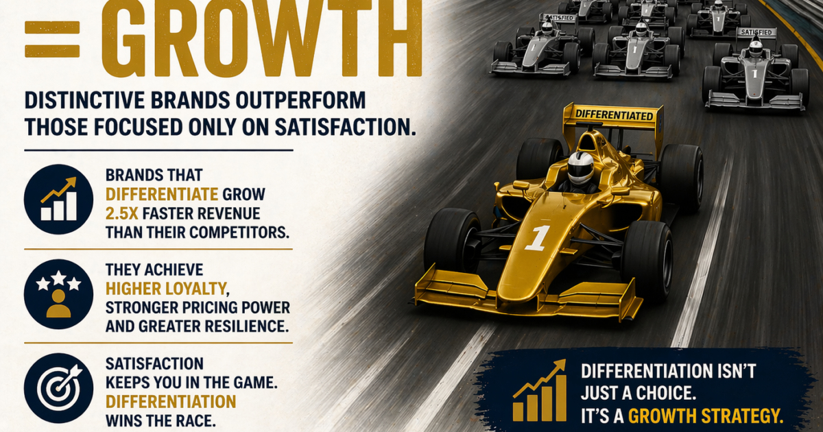 Is customer satisfaction a real differentiator?