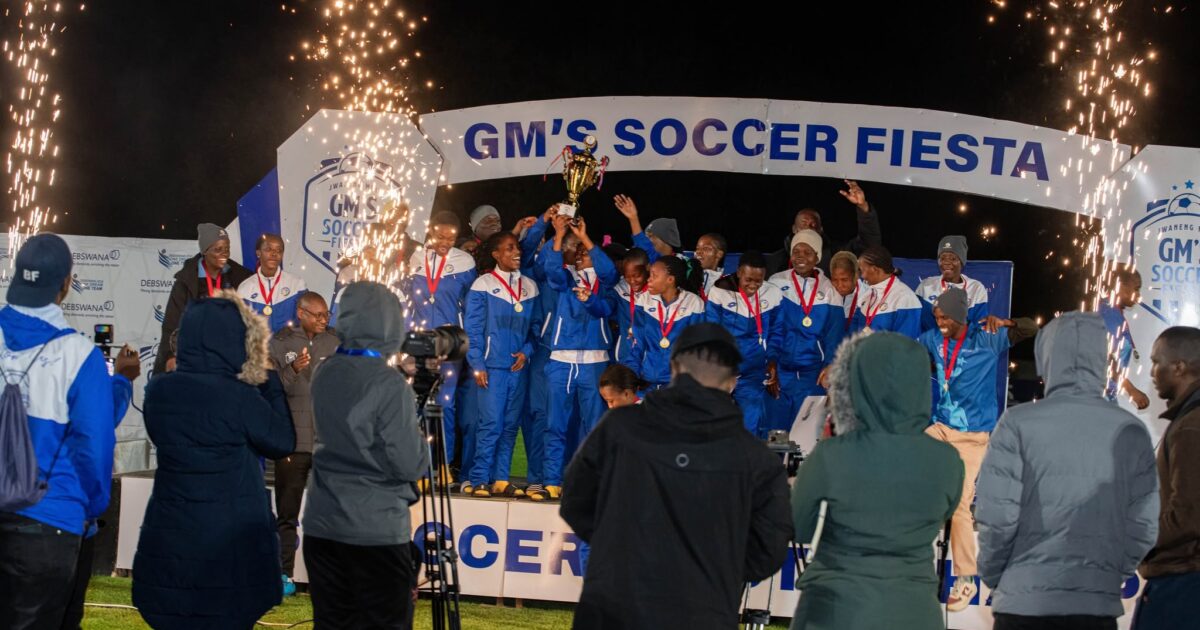 Debswana GM's Soccer Fiesta verstärkt die Wirkung auf die Gemeinde