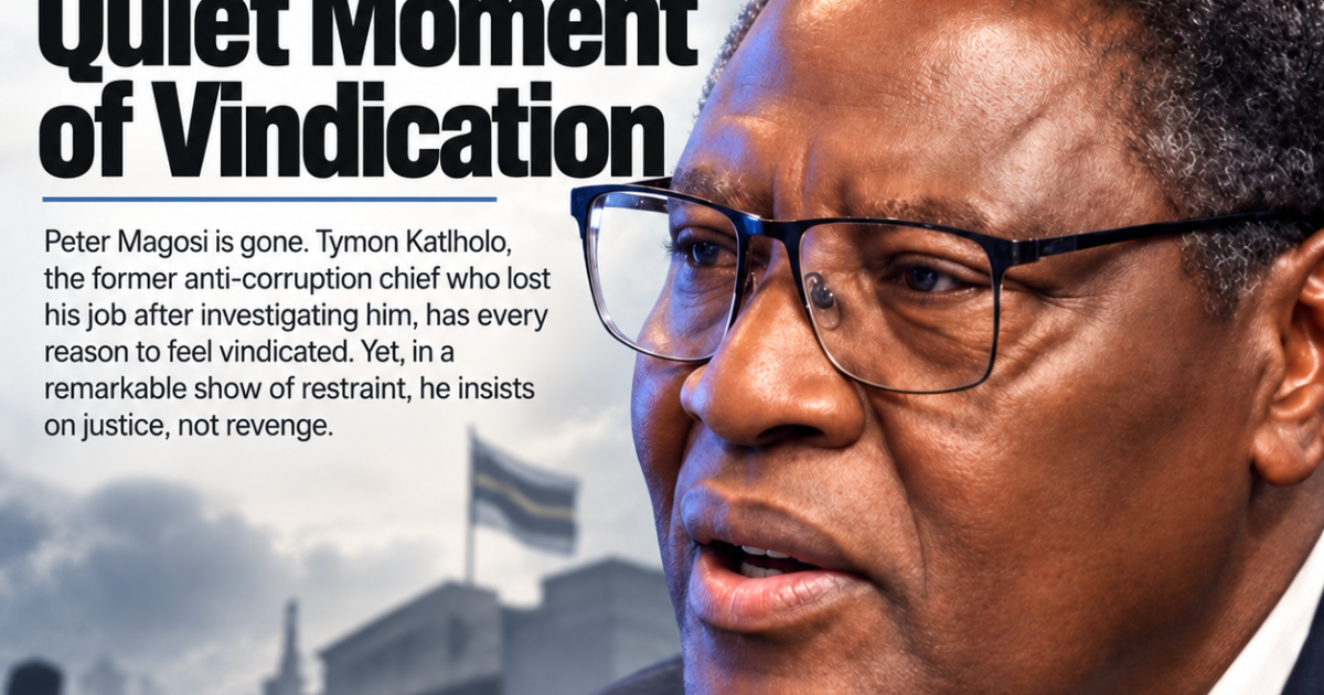 Botswana DIS: Magosi Departure Looms, Katlholo Emphasizes Rule of Law